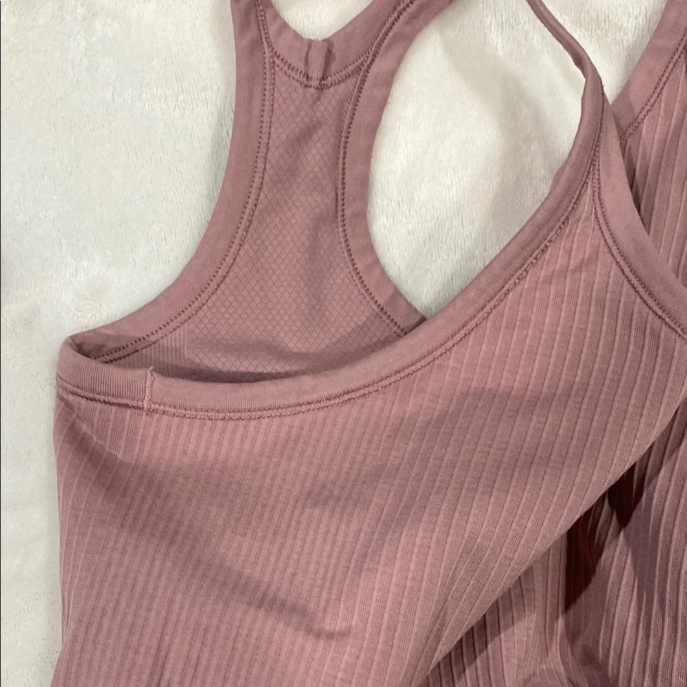 Pink Ribbed Tank Top - Picture 5 of 6